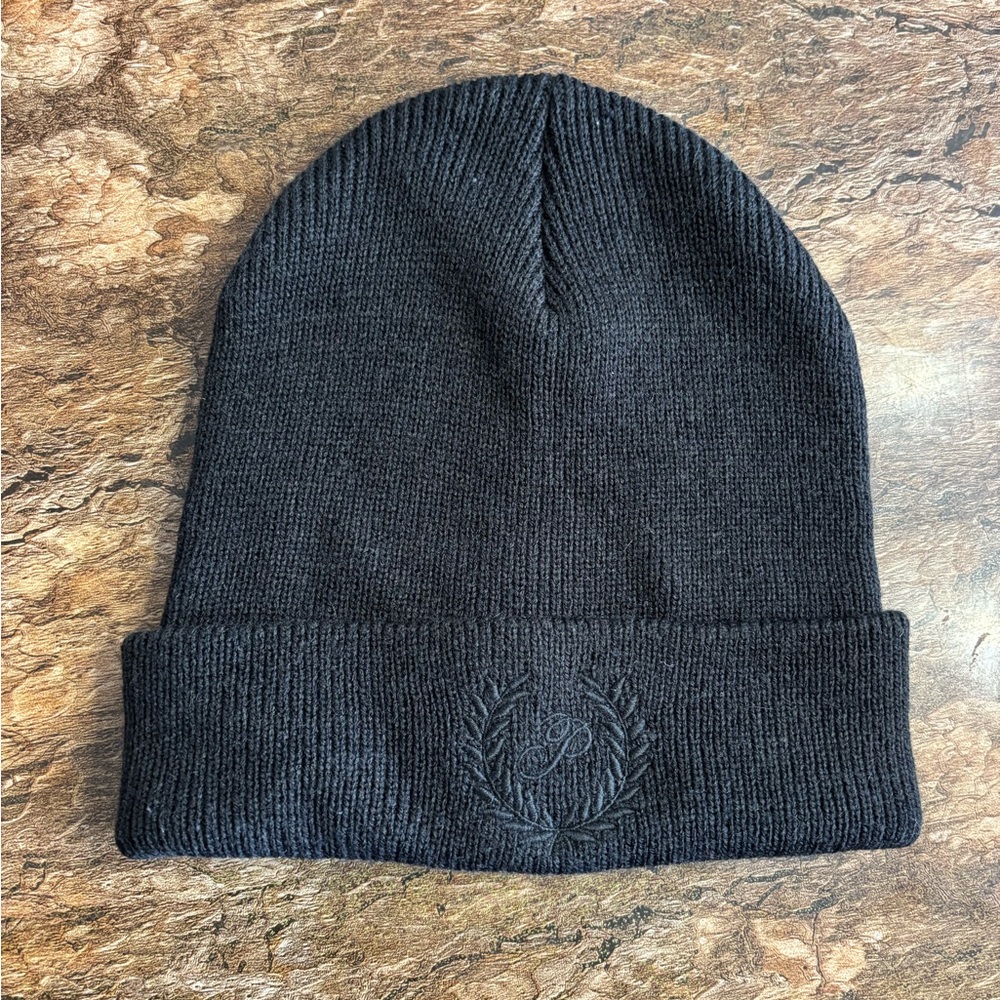 PINK Victoria's Secret Charcoal Knit Beanie